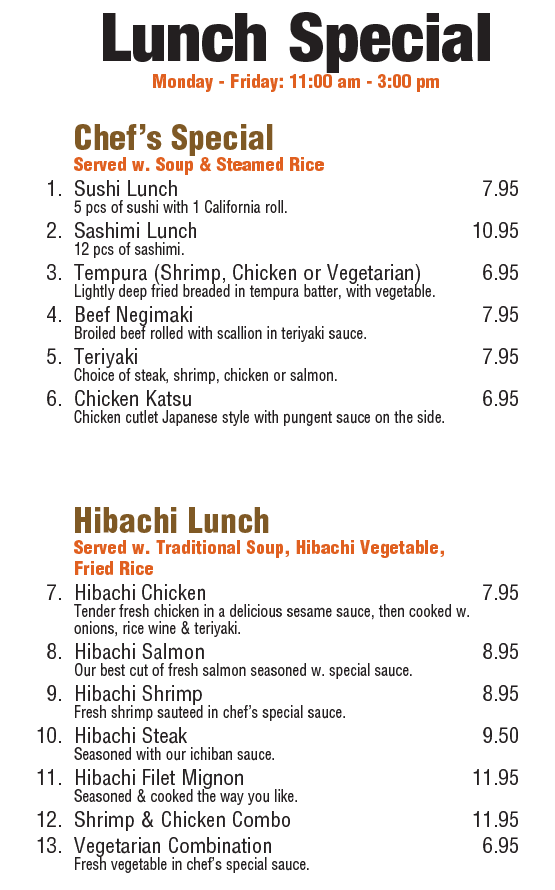 Wasabi Steak Japanese Restaurant Sushi & Hibachi 1262 Vocke Road