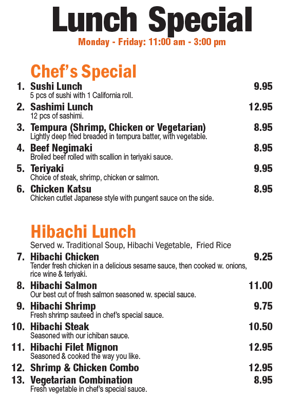 Wasabi Steak Japanese Restaurant Sushi & Hibachi 1262 Vocke Road, Suite 282, Lavale, MD 21502